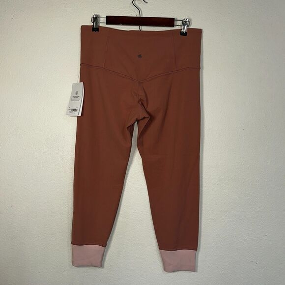 NWT Athleta 1X Palermo Pink Elation Rib Trim 7/8 Tight Leggings $89 - Picture 6 of 15